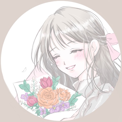 花束を持った女性