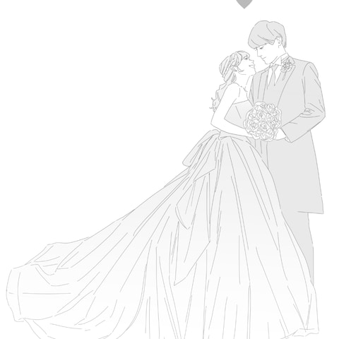結婚記念イラスト