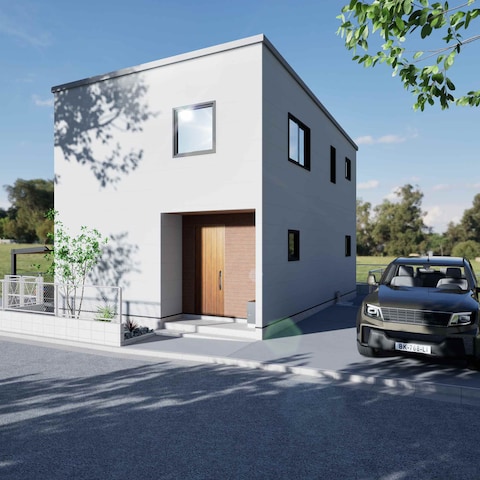 一般住宅建物・外構パース