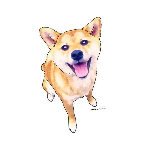 ペットの似顔絵 うちの子イラスト作成