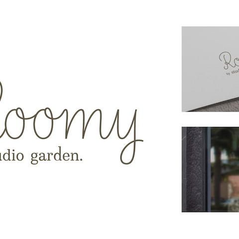 Roomy 様　ロゴデザイン、看板、ショップカード