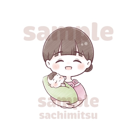 SNSのプロフィールアイコン用のイラスト制作