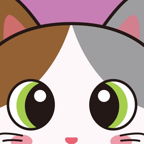 アップルグリーンの瞳をした三毛猫