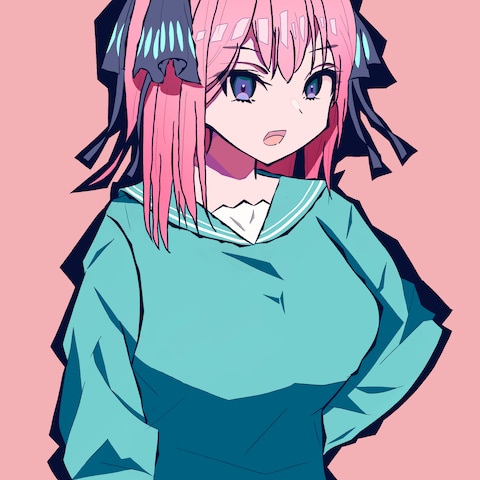 デフォルメの効いたバストアップ立ち絵