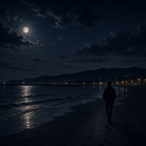 Midnight Shoreline