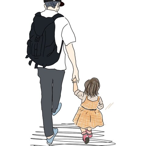 姪と兄