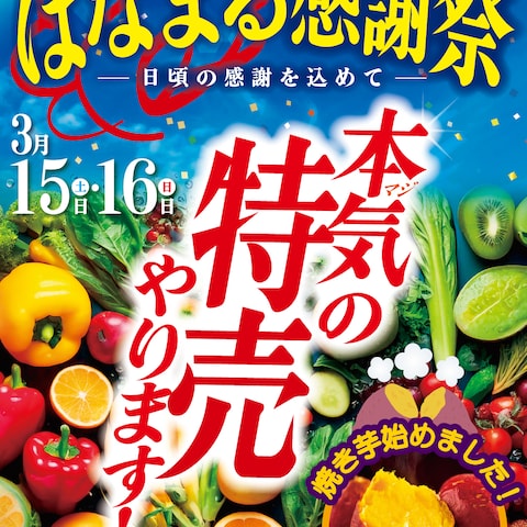【チラシデザイン】はなまる感謝祭