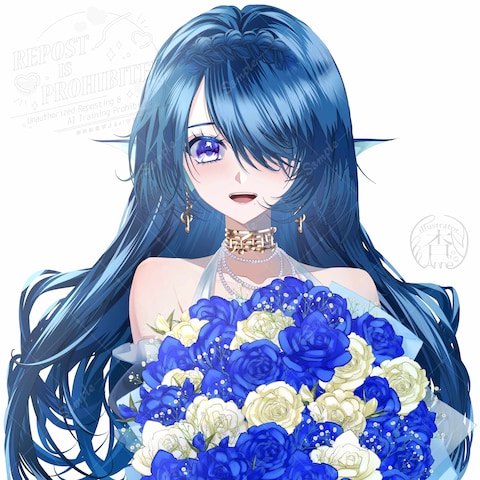 VTuber さざなみセレナ様 お誕生日イラスト（ご依頼）
