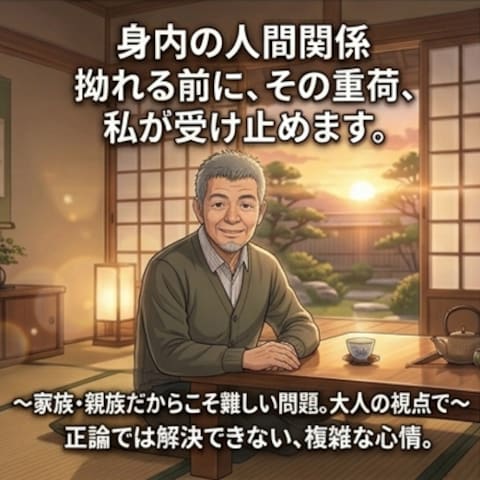 身内だからこそ拗れる問題。距離感や将来の不安、お聴きします。