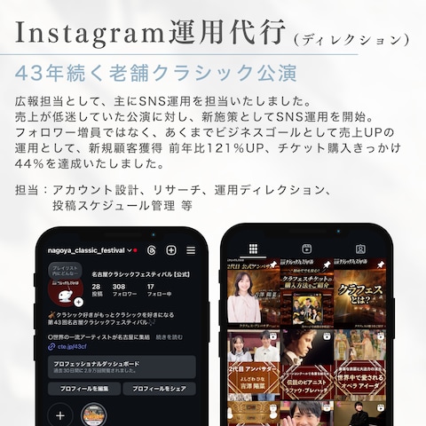 Instagram運用代行ディレクション（イベント興行）