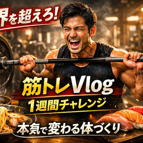 YouTubeサムネイル制作（筋トレ系）