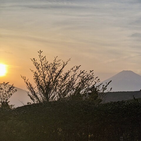 ある日の夕方の富士山