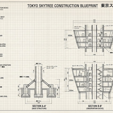 スカイツリーの設計図