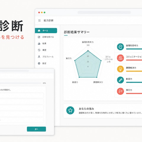 強みを可視化する能力診断Webアプリ