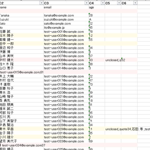Python製CSV検査ツール（データエラー自動検出）