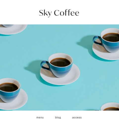 Sky Coffee（サイト模写練習）
