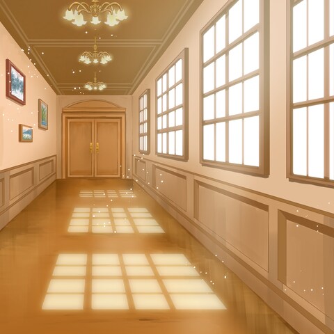 【SAMPLE】ゲーム用背景イラスト「午後の図書館