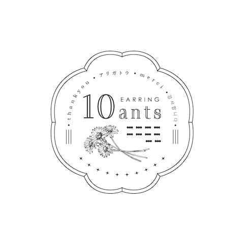 イヤリング専門店「10ants」のロゴ