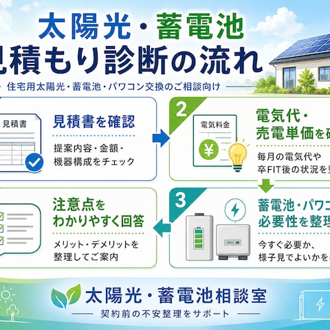 太陽光・蓄電池見積診断サンプル