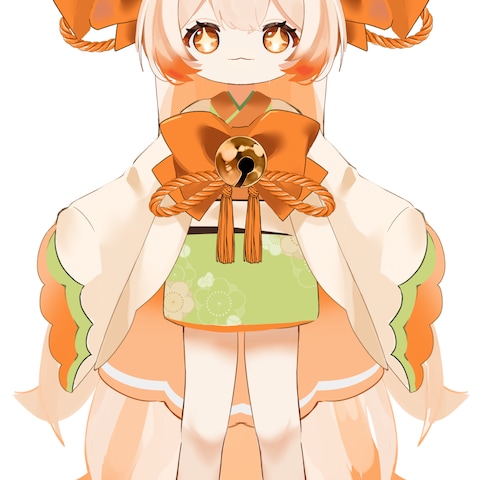 Vtuberキャラデザインのサンプル