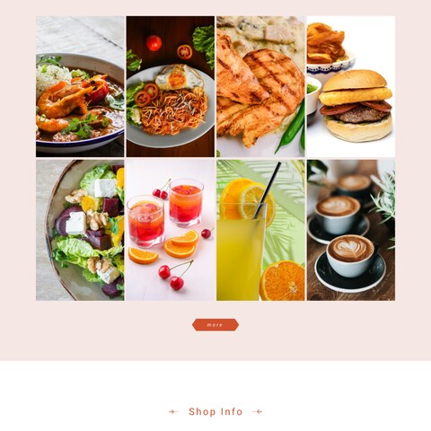 カフェサイトのデザイン