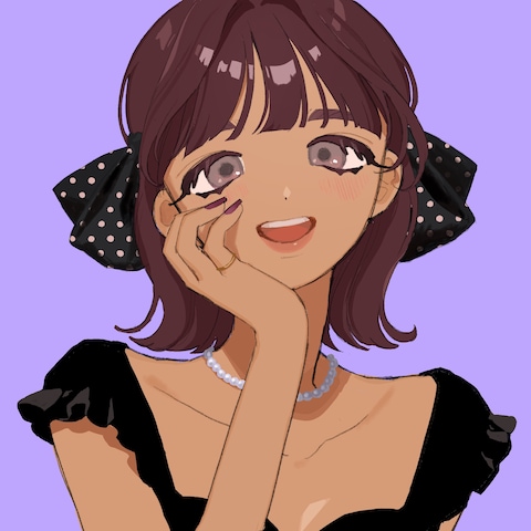 女の子のバストアップイラスト