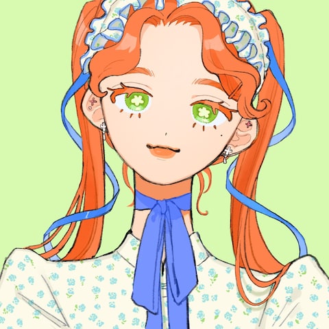 女の子のSNSアイコン（サンプル）