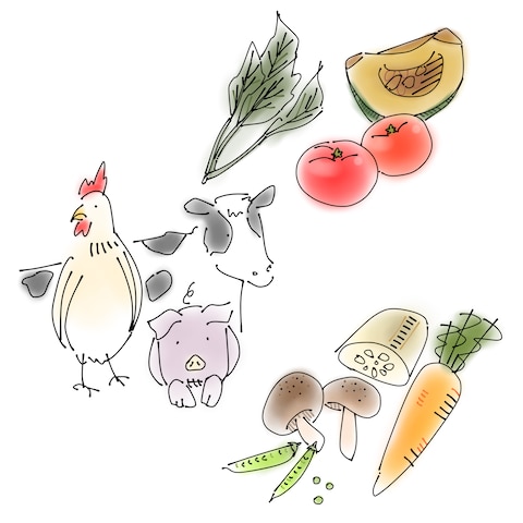 【説明・業務用】食材イラスト