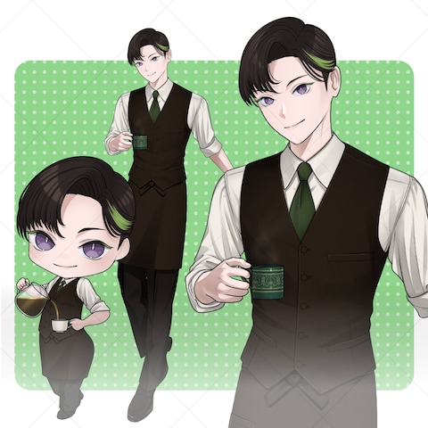 【実績】PRコラボ用立ち絵イラスト