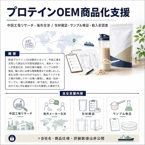 プロテインOEM商品化支援