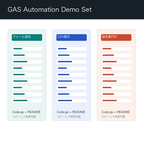 CSV整形・集計のGAS自動化