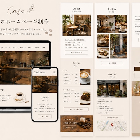 カフェ ホームページ制作