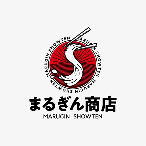 まるぎん商店　ロゴ