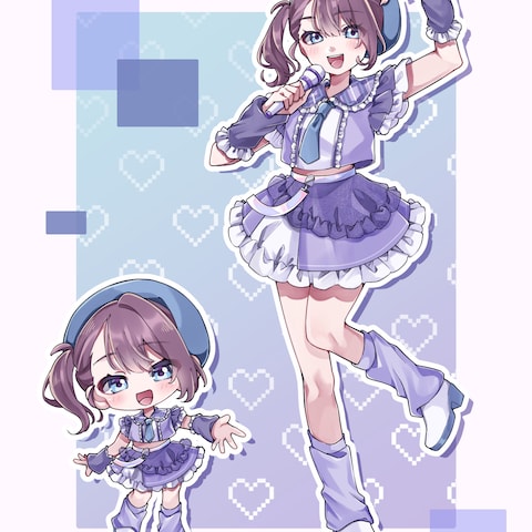 オリジナルキャラ等身とデフォルメ