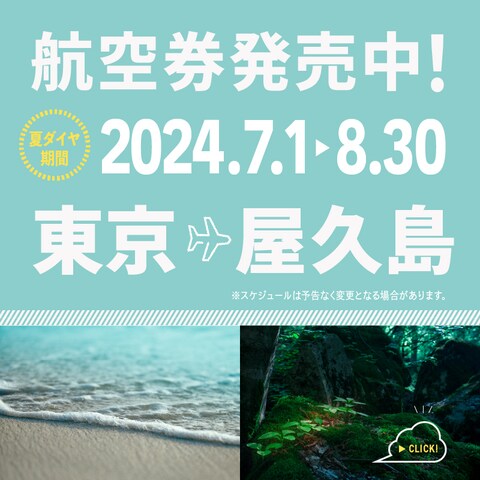旅行会社の航空券発売のバナー