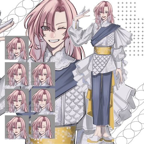 青年キャラクターデザイン