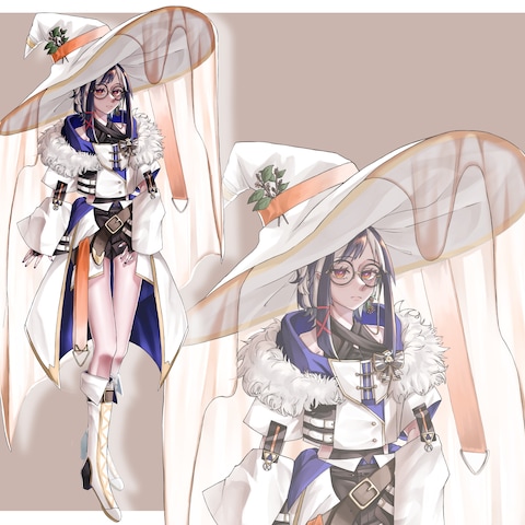 女性キャラクター立ち絵