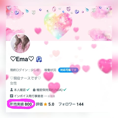 販売実績800件達成.:*♡
