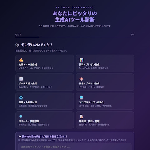 生成AI診断ツール