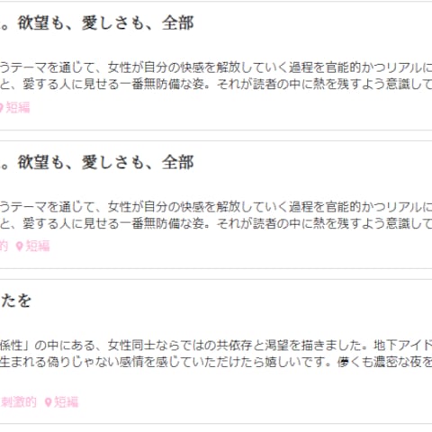 官能小説執筆