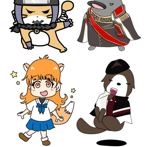 キャラクターイラスト実績