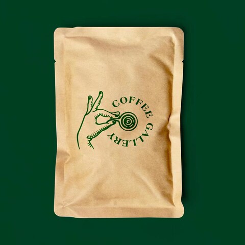 コーヒー豆のブランドロゴデザイン