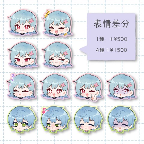 お顔イラスト