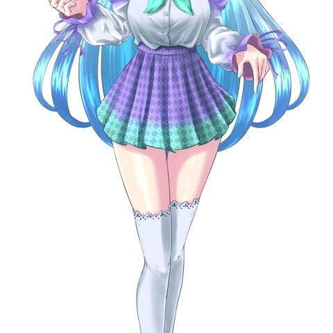 Live2dキャラクターデザイン、立ち絵