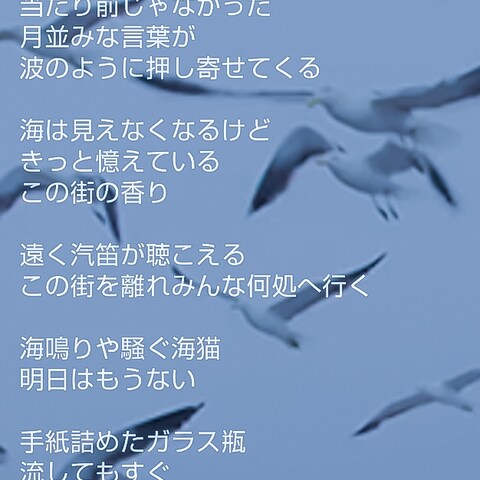 『さよなら海の街』（作詞提供）