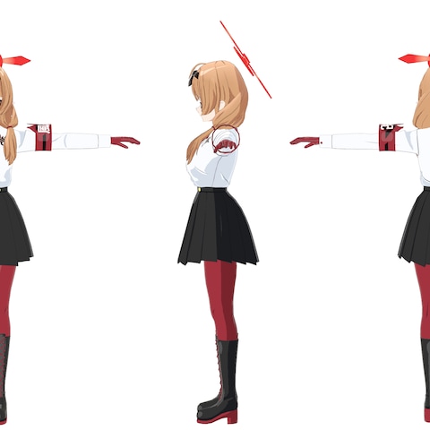 3Dキャラクターモデル作例