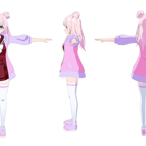 3Dキャラクターモデル作例
