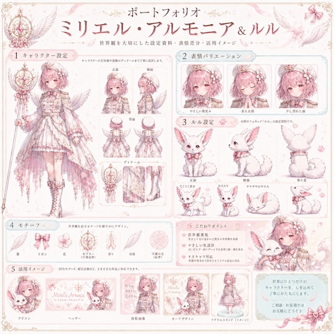 オリキャラ設定資料 制作サンプル