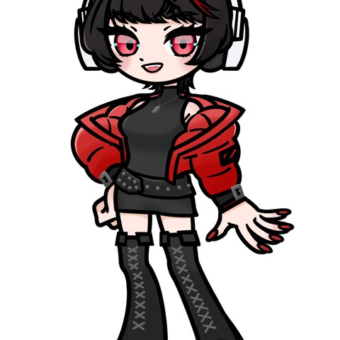 Vライバーのデフォルメイラスト