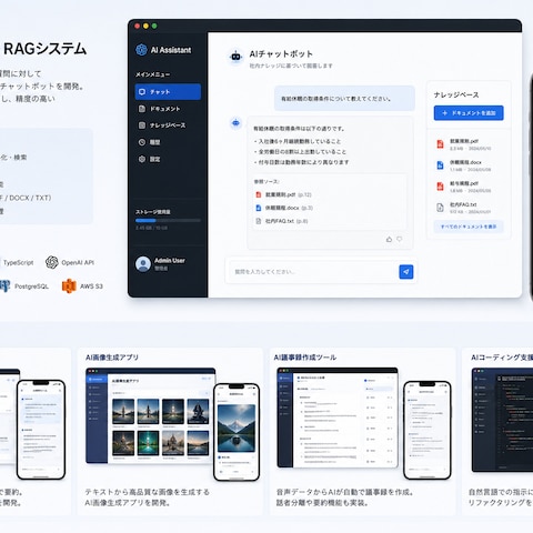 AI・生成AIを活用した業務効率化システムを開発